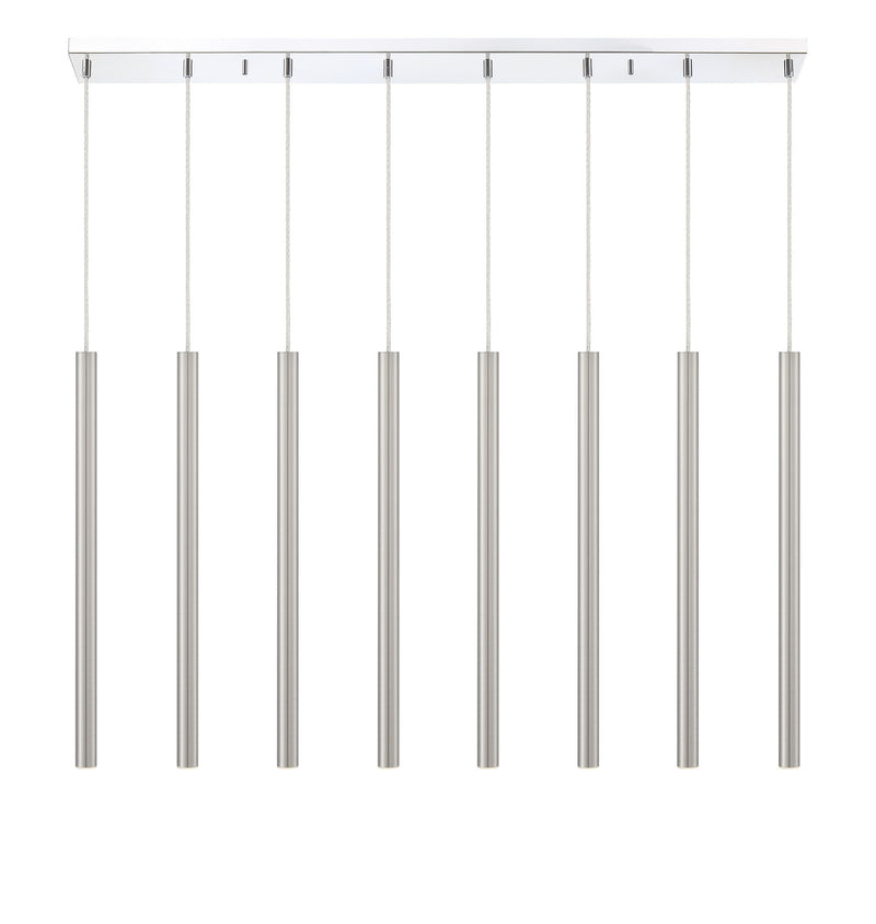 Z-Lite 917MP24-BN-LED-8LCH LED Linear Chandelier, Chrome