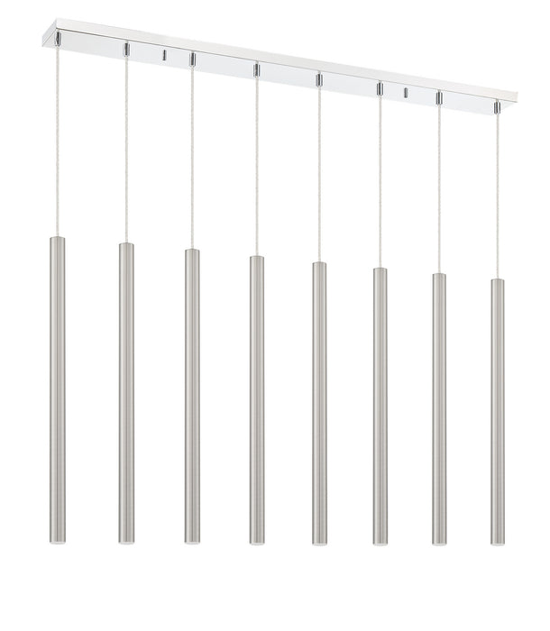 Z-Lite 917MP24-BN-LED-8LCH LED Linear Chandelier, Chrome