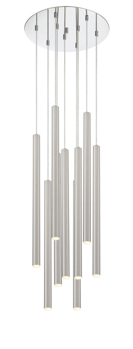 Z-Lite 917MP24-BN-LED-9RCH LED Chandelier, Chrome