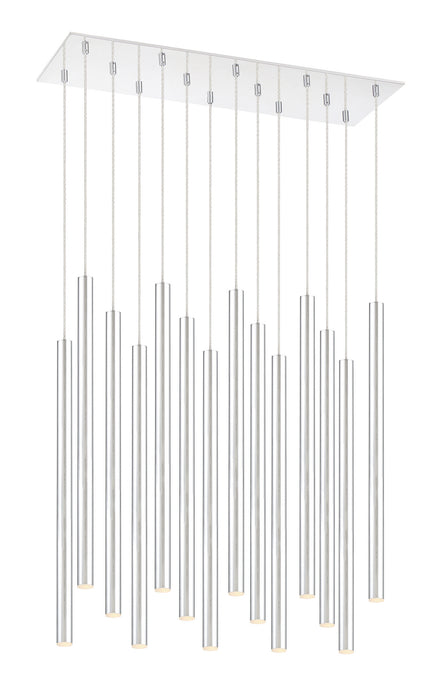 Z-Lite 917MP24-CH-LED-14LCH LED Chandelier, Chrome