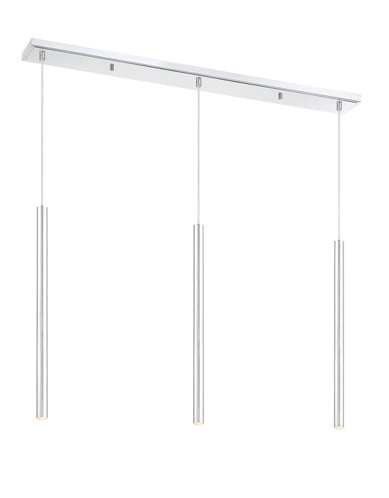 Z-Lite 917MP24-CH-LED-3LCH LED Linear Chandelier, Chrome