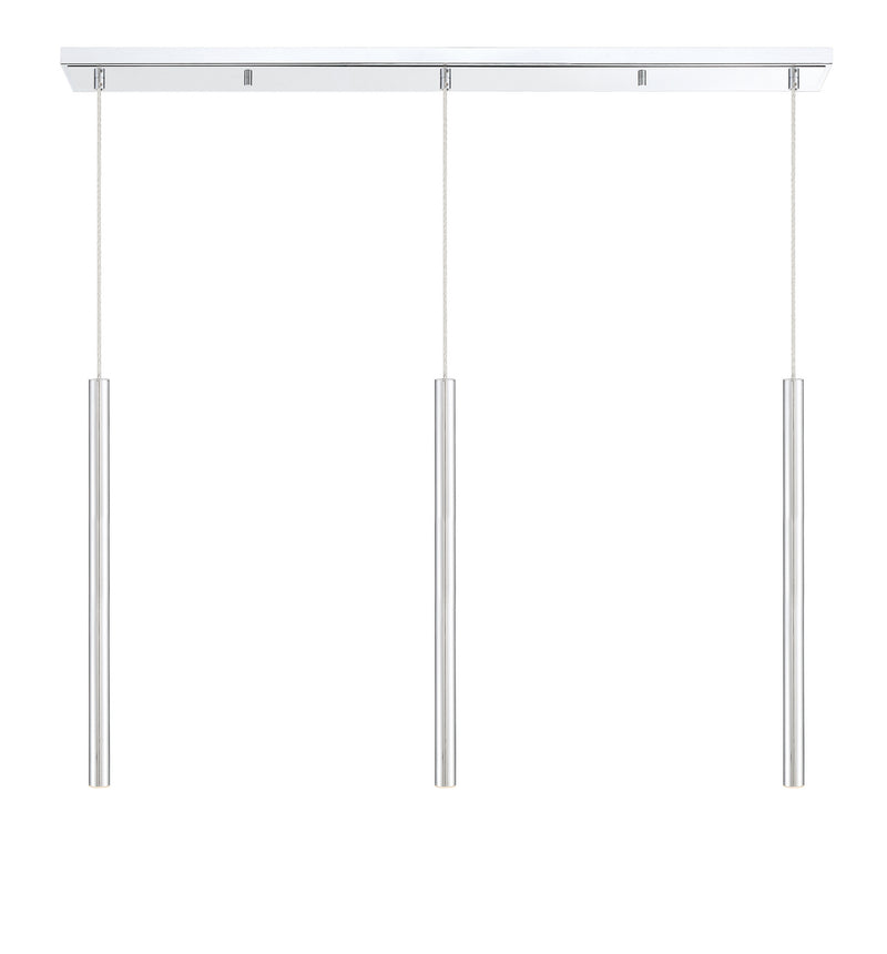 Z-Lite 917MP24-CH-LED-3LCH LED Linear Chandelier, Chrome