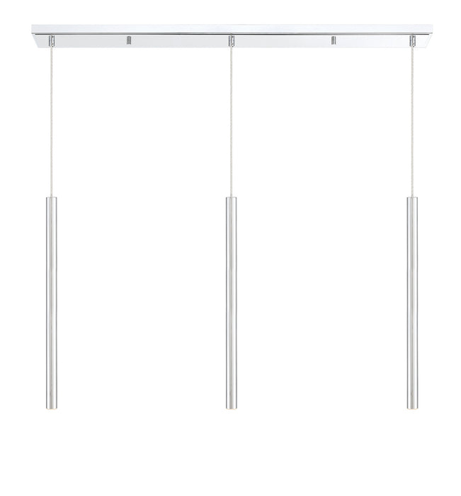 Z-Lite 917MP24-CH-LED-3LCH LED Linear Chandelier, Chrome