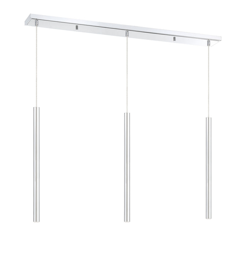 Z-Lite 917MP24-CH-LED-3LCH LED Linear Chandelier, Chrome