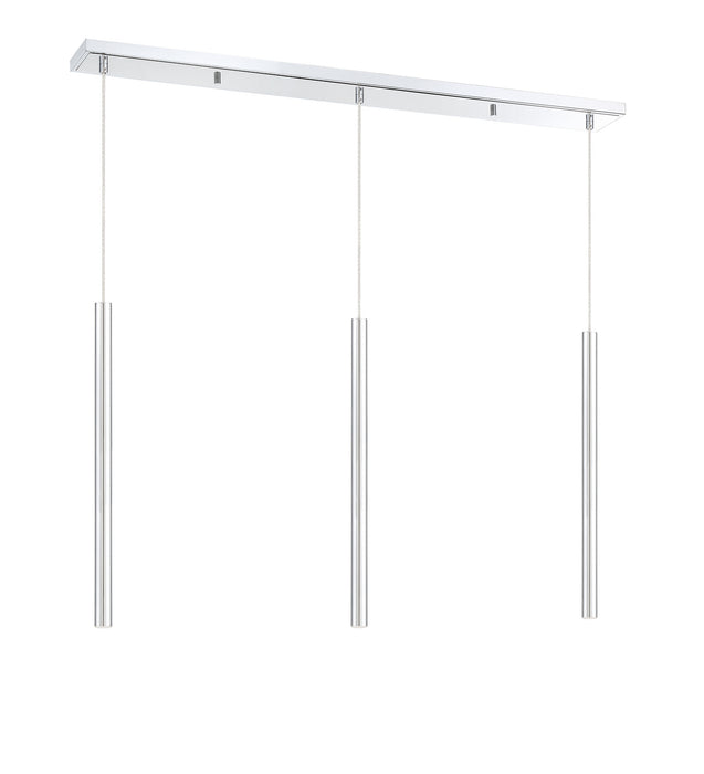Z-Lite 917MP24-CH-LED-3LCH LED Linear Chandelier, Chrome