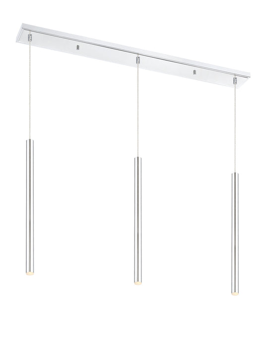 Z-Lite 917MP24-CH-LED-3LCH LED Linear Chandelier, Chrome