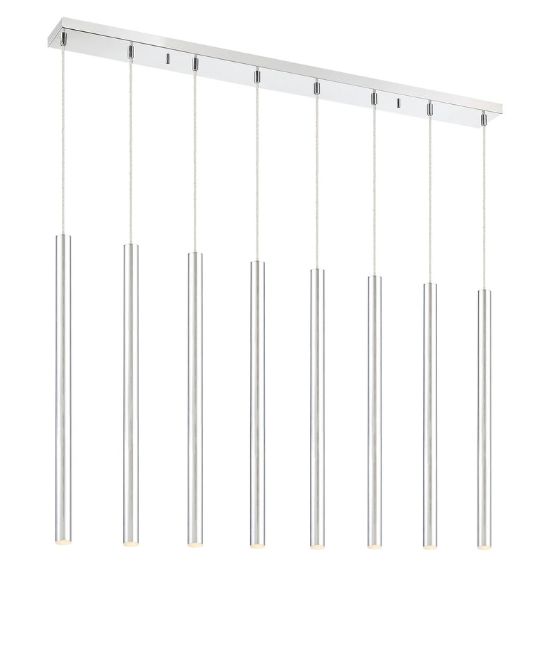 Z-Lite 917MP24-CH-LED-8LCH LED Linear Chandelier, Chrome