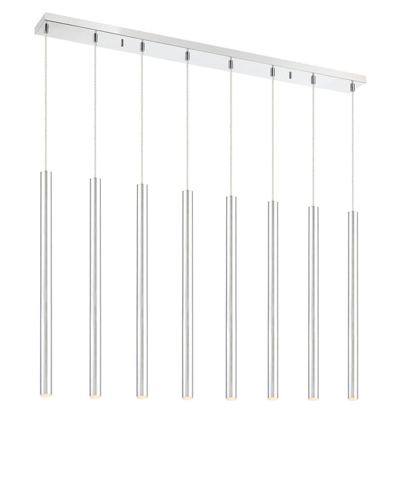 Z-Lite 917MP24-CH-LED-8LCH LED Linear Chandelier, Chrome