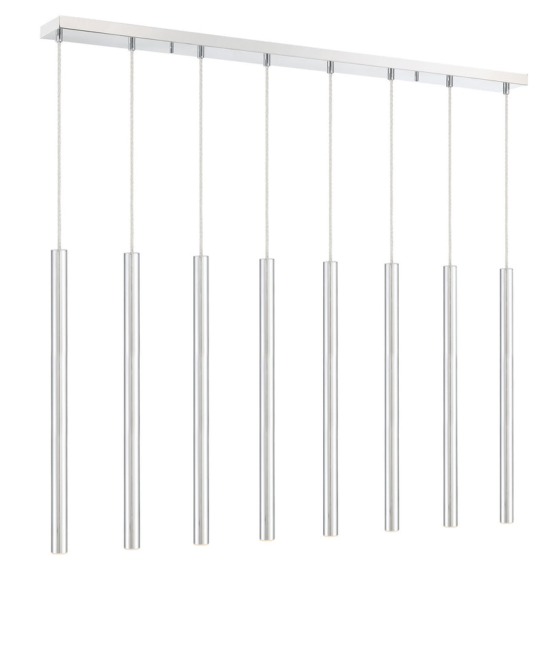 Z-Lite 917MP24-CH-LED-8LCH LED Linear Chandelier, Chrome
