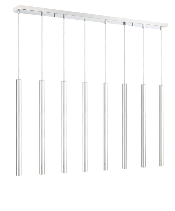 Z-Lite 917MP24-CH-LED-8LCH LED Linear Chandelier, Chrome