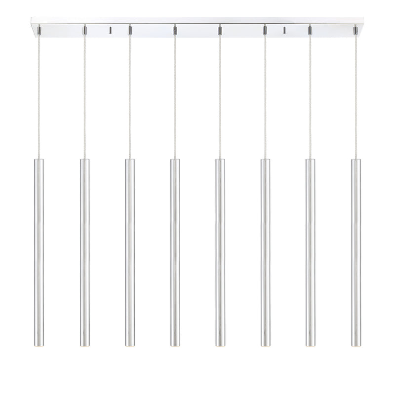 Z-Lite 917MP24-CH-LED-8LCH LED Linear Chandelier, Chrome