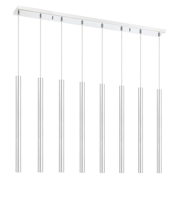 Z-Lite 917MP24-CH-LED-8LCH LED Linear Chandelier, Chrome