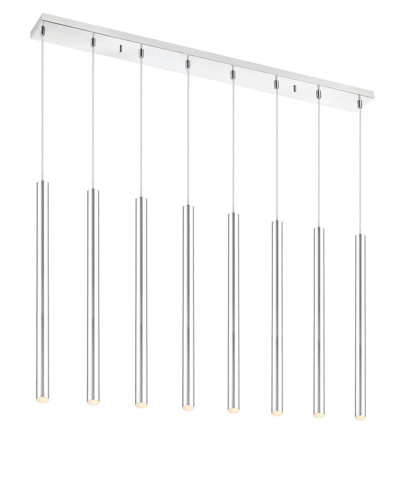 Z-Lite 917MP24-CH-LED-8LCH LED Linear Chandelier, Chrome