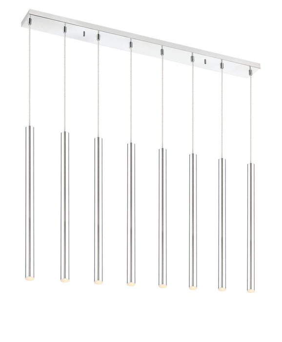 Z-Lite 917MP24-CH-LED-8LCH LED Linear Chandelier, Chrome