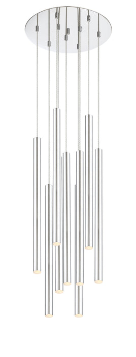 Z-Lite 917MP24-CH-LED-9RCH LED Chandelier, Chrome