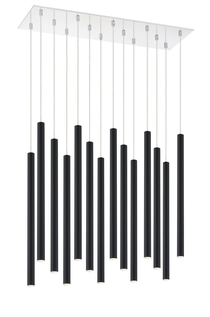 Z-Lite 917MP24-MB-LED-14LCH LED Chandelier, Chrome