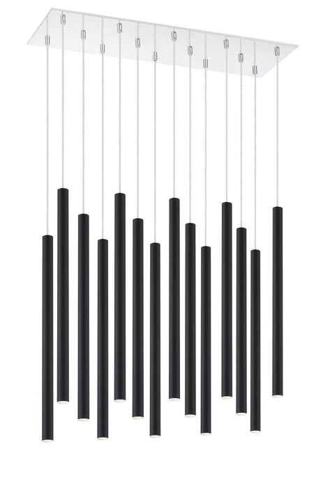 Z-Lite 917MP24-MB-LED-14LCH LED Chandelier, Chrome