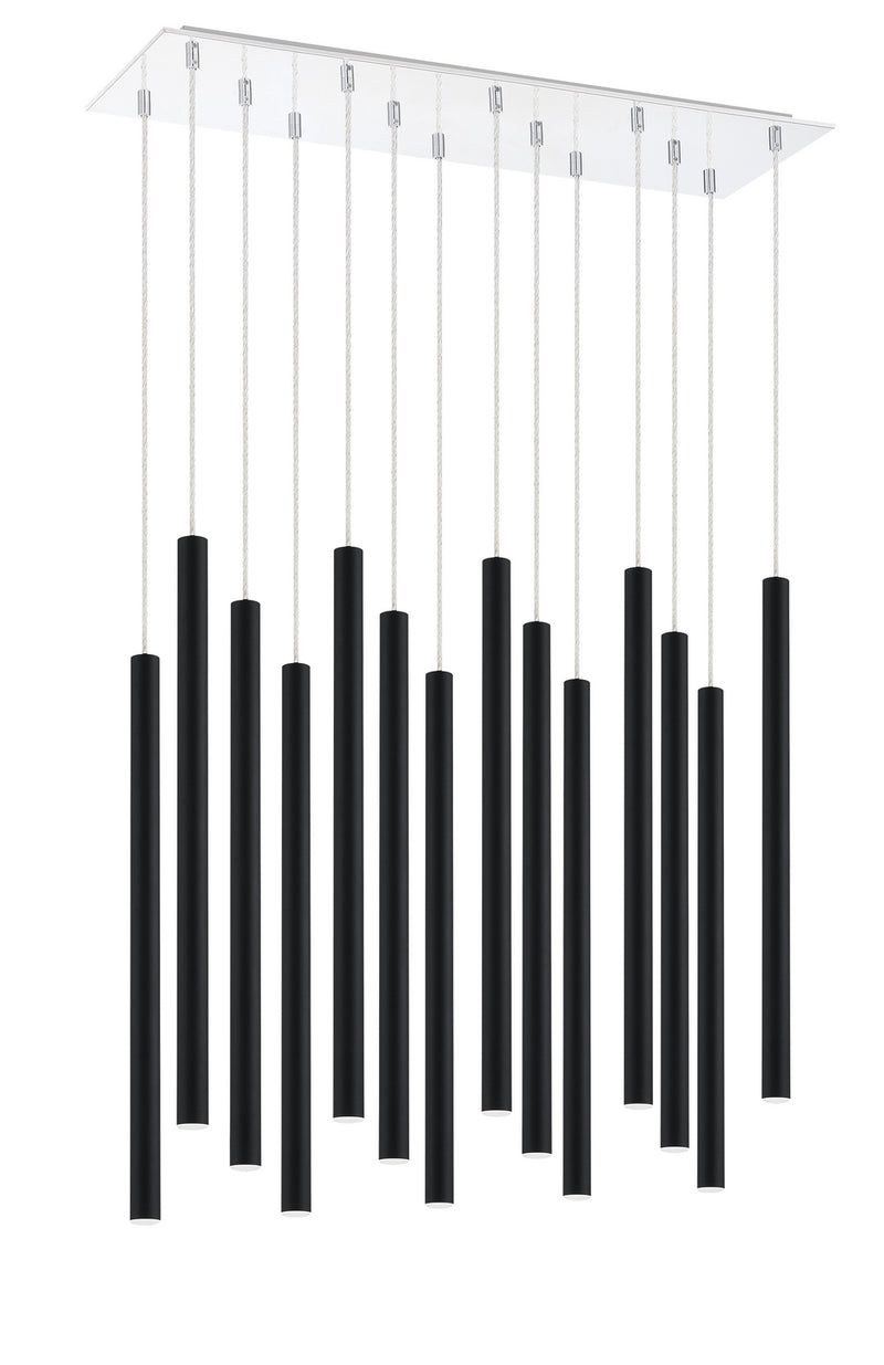 Z-Lite 917MP24-MB-LED-14LCH LED Chandelier, Chrome