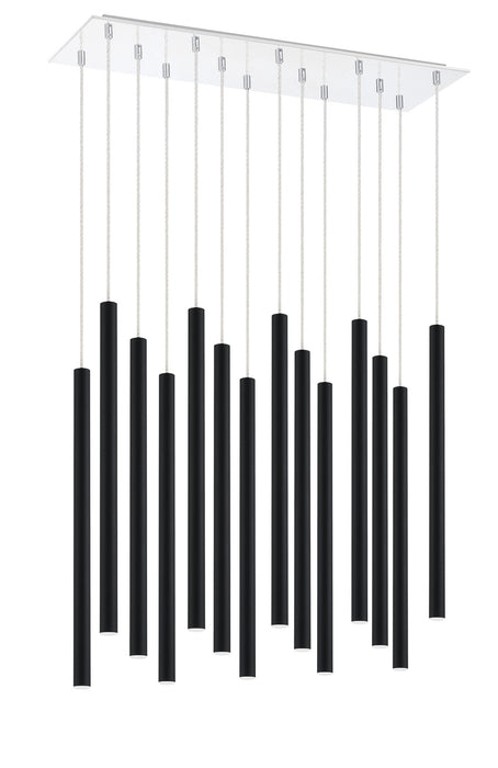 Z-Lite 917MP24-MB-LED-14LCH LED Chandelier, Chrome