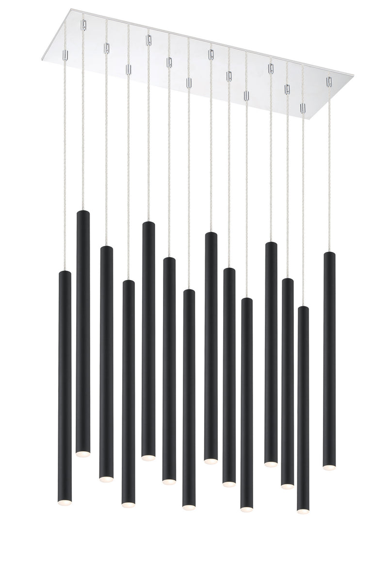 Z-Lite 917MP24-MB-LED-14LCH LED Chandelier, Chrome