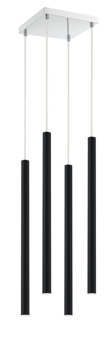 Z-Lite 917MP24-MB-LED-4SCH LED Chandelier, Chrome