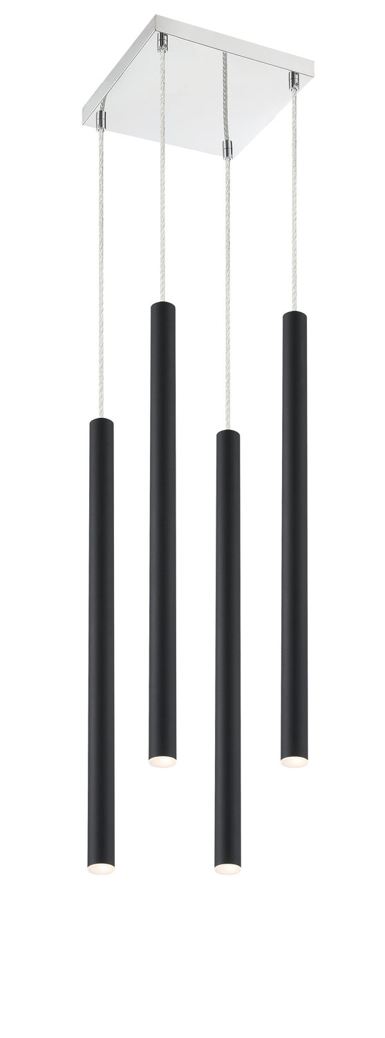 Z-Lite 917MP24-MB-LED-4SCH LED Chandelier, Chrome