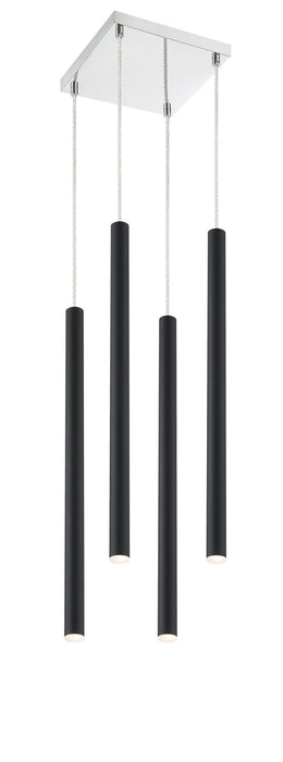 Z-Lite 917MP24-MB-LED-4SCH LED Chandelier, Chrome