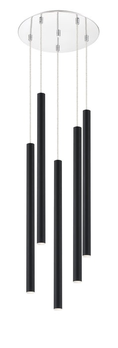 Z-Lite 917MP24-MB-LED-5RCH LED Chandelier, Chrome