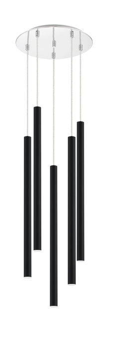 Z-Lite 917MP24-MB-LED-5RCH LED Chandelier, Chrome