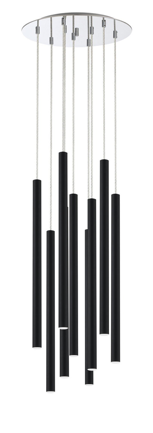 Z-Lite 917MP24-MB-LED-9RCH LED Chandelier, Chrome