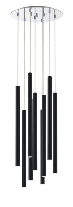 Z-Lite 917MP24-MB-LED-9RCH LED Chandelier, Chrome