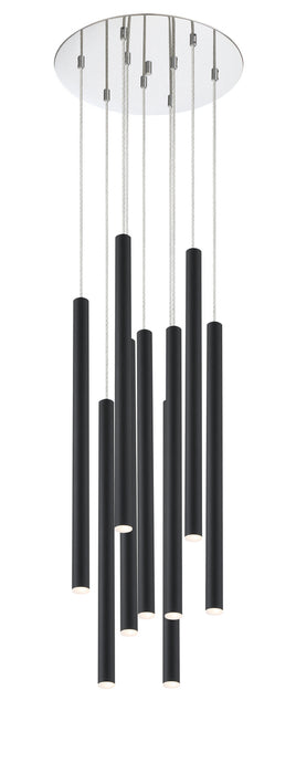 Z-Lite 917MP24-MB-LED-9RCH LED Chandelier, Chrome
