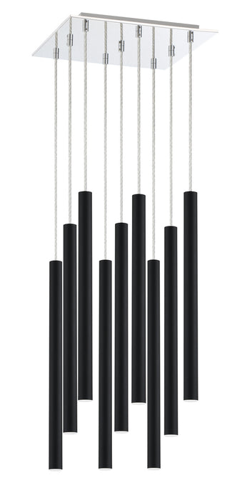 Z-Lite 917MP24-MB-LED-9SCH LED Chandelier, Chrome