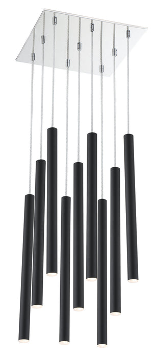 Z-Lite 917MP24-MB-LED-9SCH LED Chandelier, Chrome
