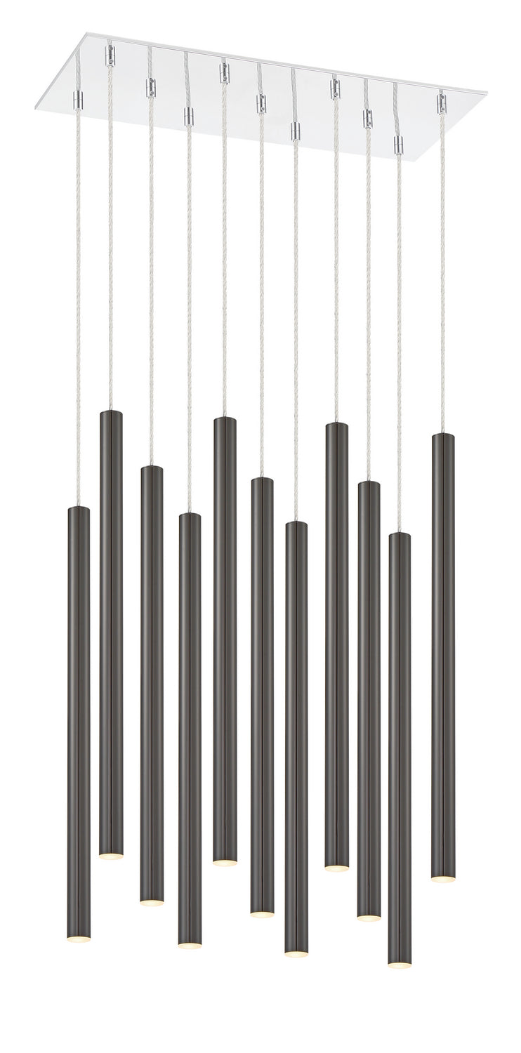 Z-Lite 917MP24PBL-LED-11LCH LED Chandelier, Chrome