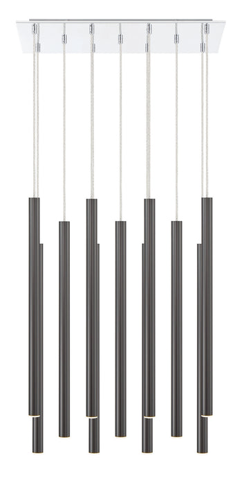Z-Lite 917MP24PBL-LED-11LCH LED Chandelier, Chrome
