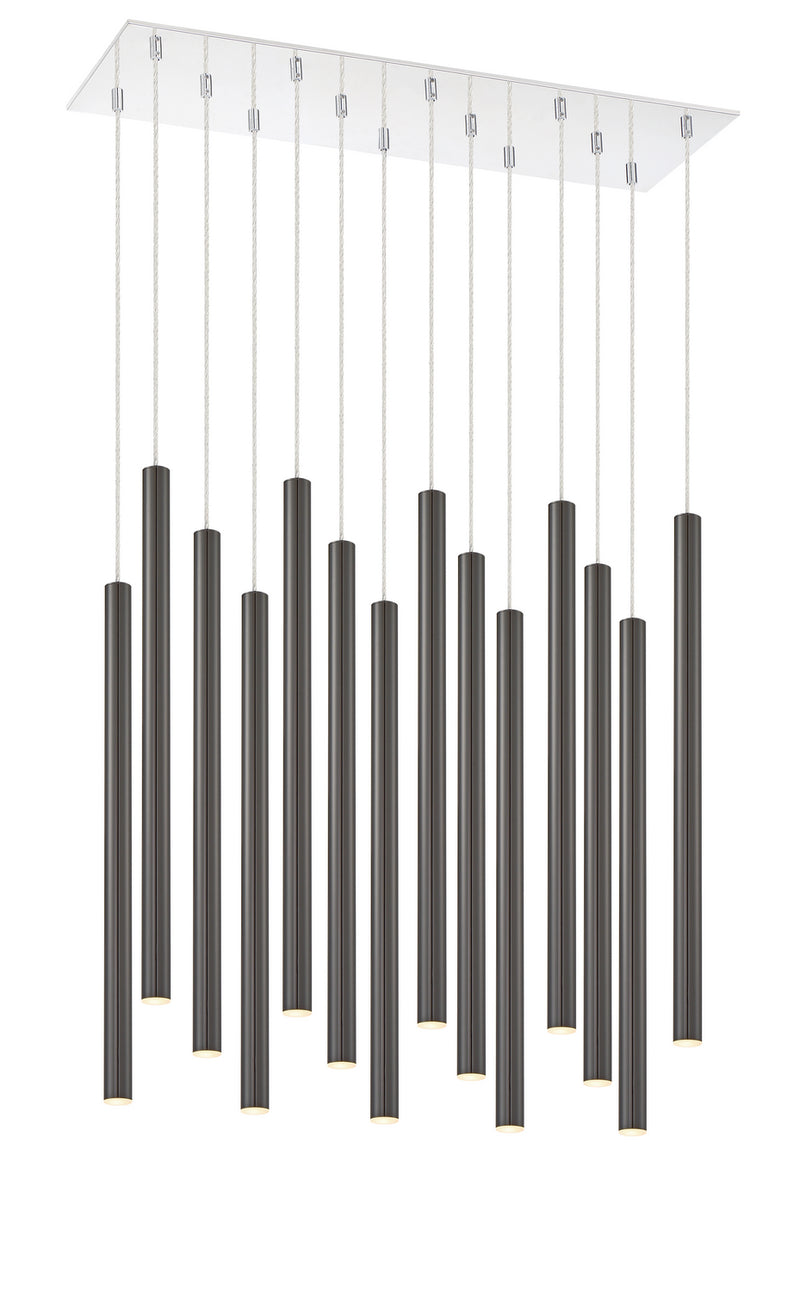 Z-Lite 917MP24PBL-LED-14LCH LED Chandelier, Chrome