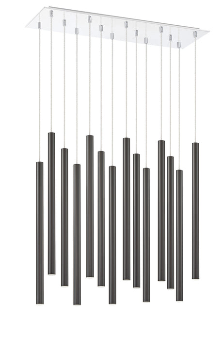Z-Lite 917MP24PBL-LED-14LCH LED Chandelier, Chrome