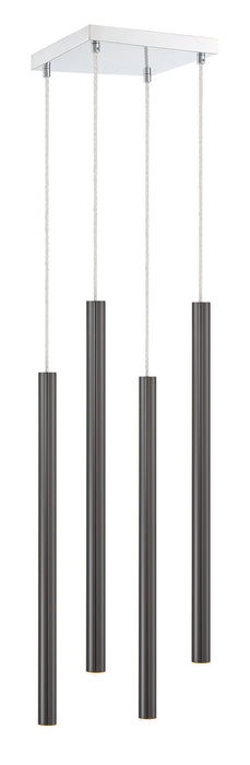 Z-Lite 917MP24-PBL-LED-4SCH LED Chandelier, Chrome