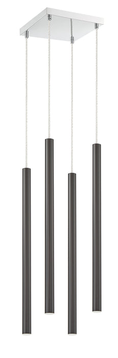 Z-Lite 917MP24-PBL-LED-4SCH LED Chandelier, Chrome