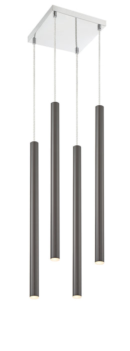 Z-Lite 917MP24-PBL-LED-4SCH LED Chandelier, Chrome