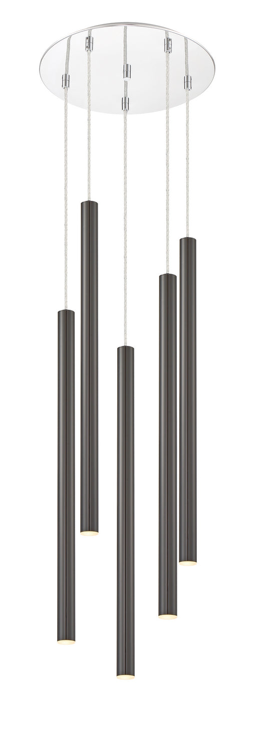 Z-Lite 917MP24-PBL-LED-5RCH LED Chandelier, Chrome