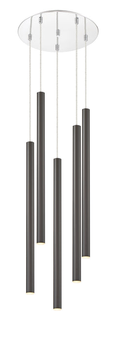 Z-Lite 917MP24-PBL-LED-5RCH LED Chandelier, Chrome