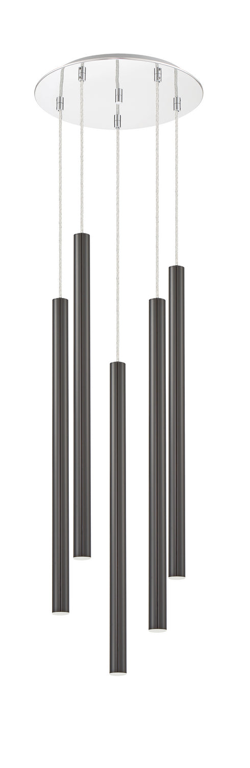 Z-Lite 917MP24-PBL-LED-5RCH LED Chandelier, Chrome