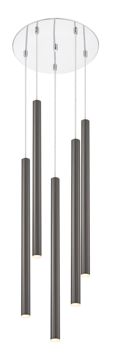 Z-Lite 917MP24-PBL-LED-5RCH LED Chandelier, Chrome
