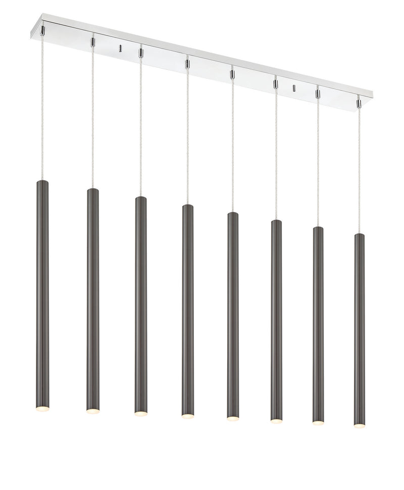 Z-Lite 917MP24-PBL-LED-8LCH LED Linear Chandelier, Chrome