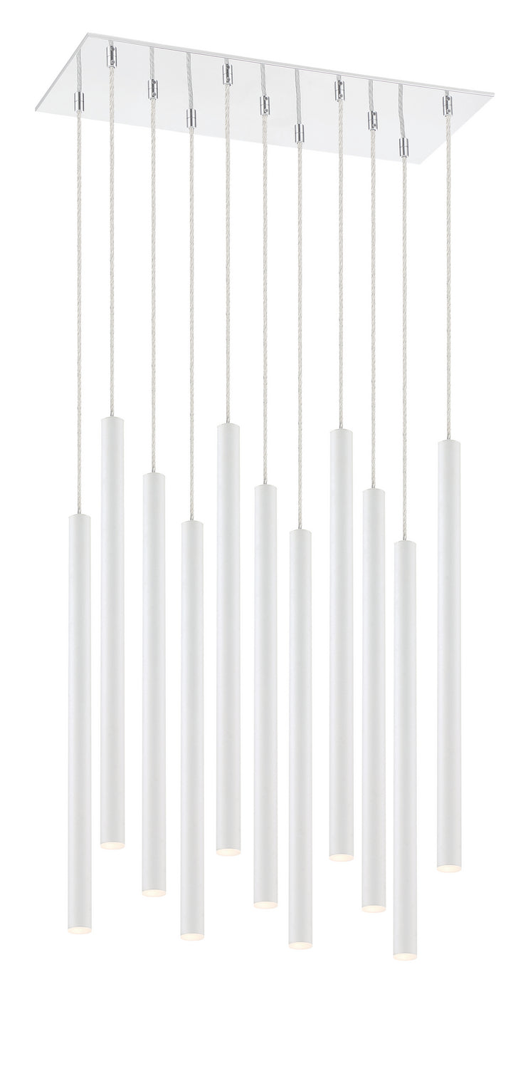 Z-Lite 917MP24-WH-LED-11LCH LED Chandelier, Chrome