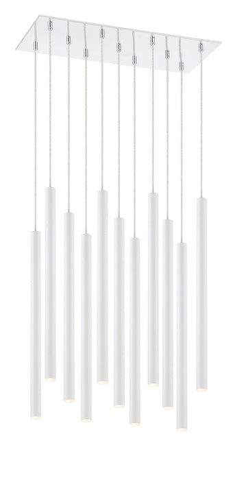 Z-Lite 917MP24-WH-LED-11LCH LED Chandelier, Chrome
