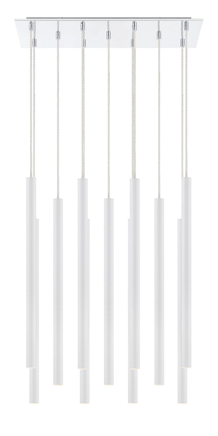Z-Lite 917MP24-WH-LED-11LCH LED Chandelier, Chrome