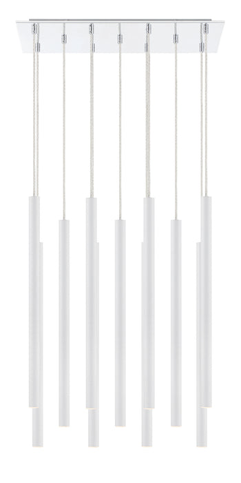 Z-Lite 917MP24-WH-LED-11LCH LED Chandelier, Chrome
